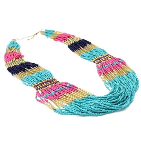 Minimal Necklace, Statement COLLAR, Thin Multilayered - Picture 10 of 14